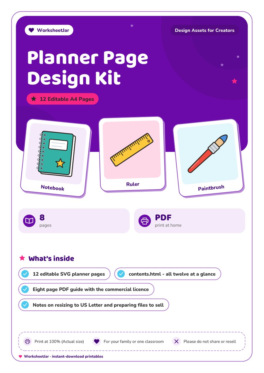 Planner Page Design Kit - cover