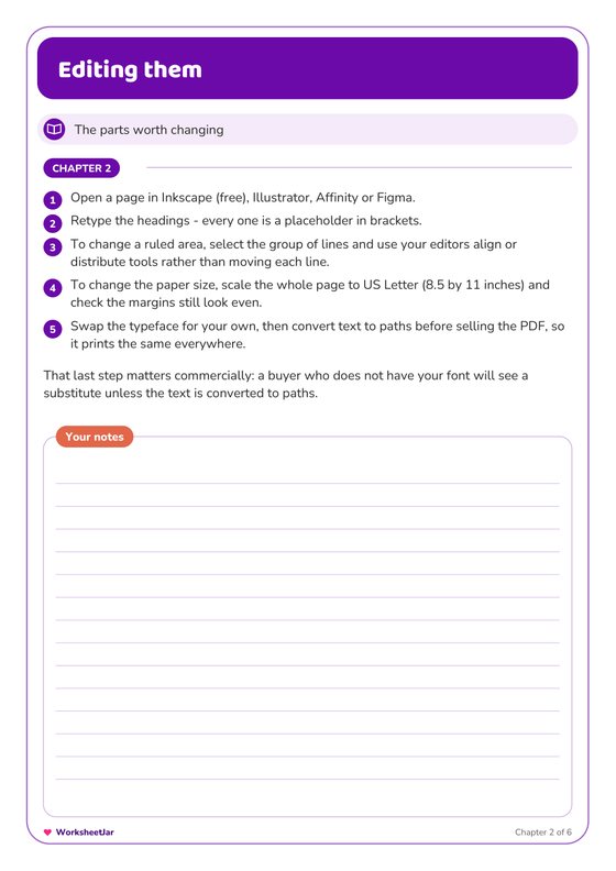 Planner Page Design Kit - inside page 3