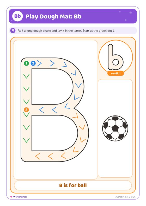 Play Dough Mats Printable - inside page 2