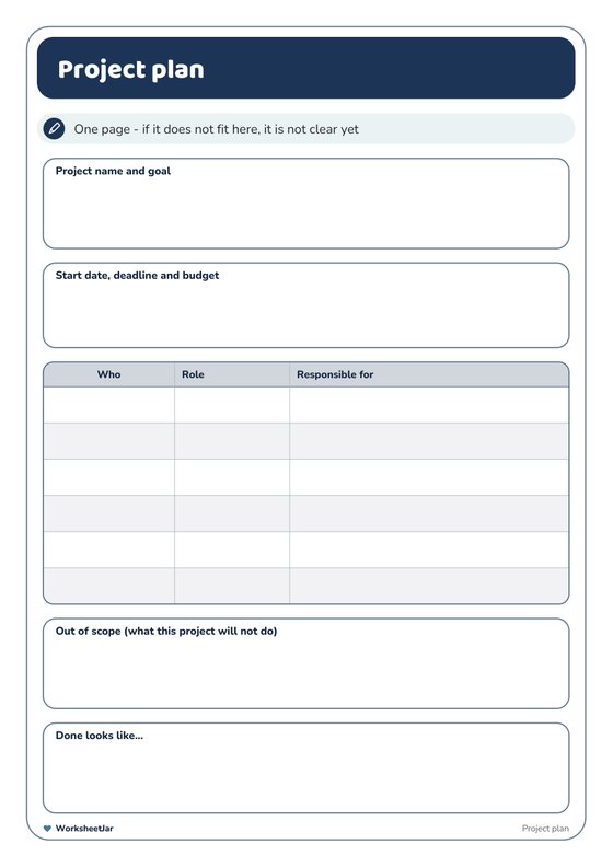 Project Management Templates - inside page 2