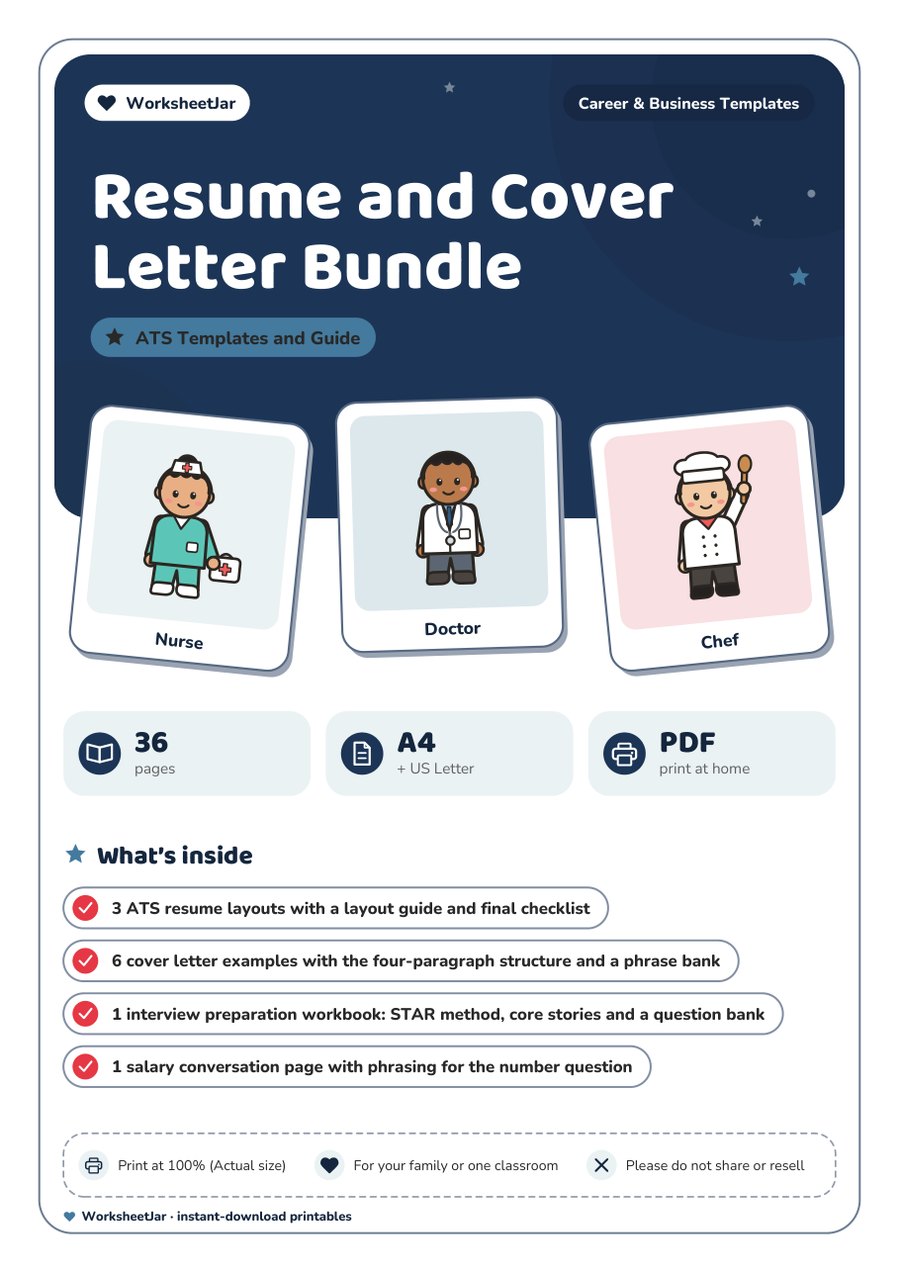 Resume and Cover Letter Bundle - cover