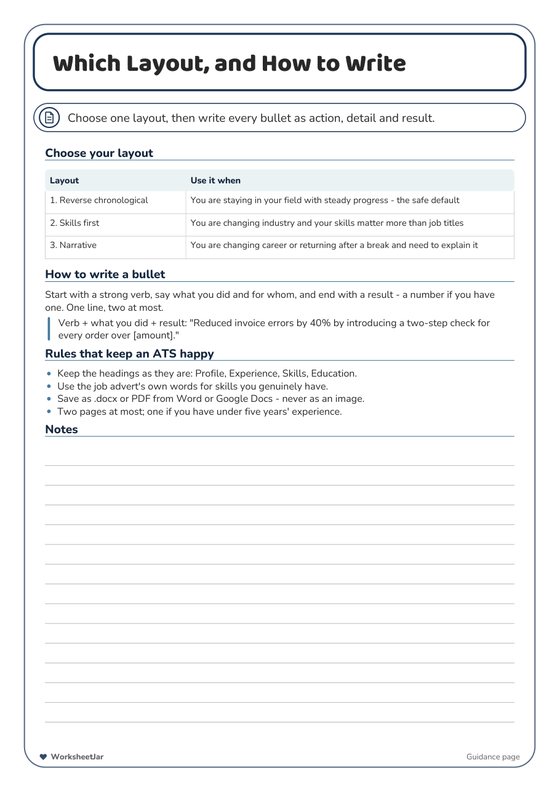 Resume and Cover Letter Bundle - inside page 3