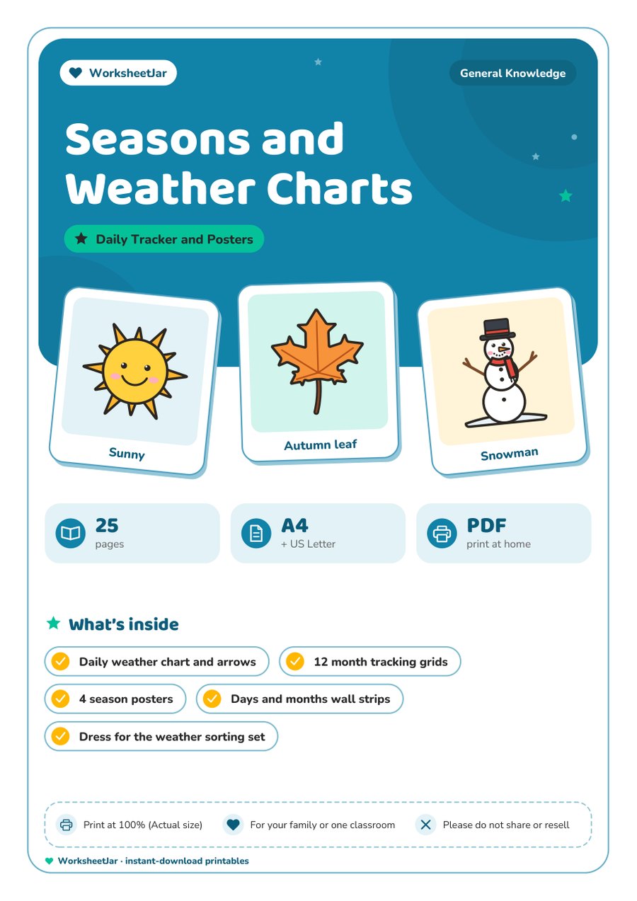 Seasons and Weather Charts - cover