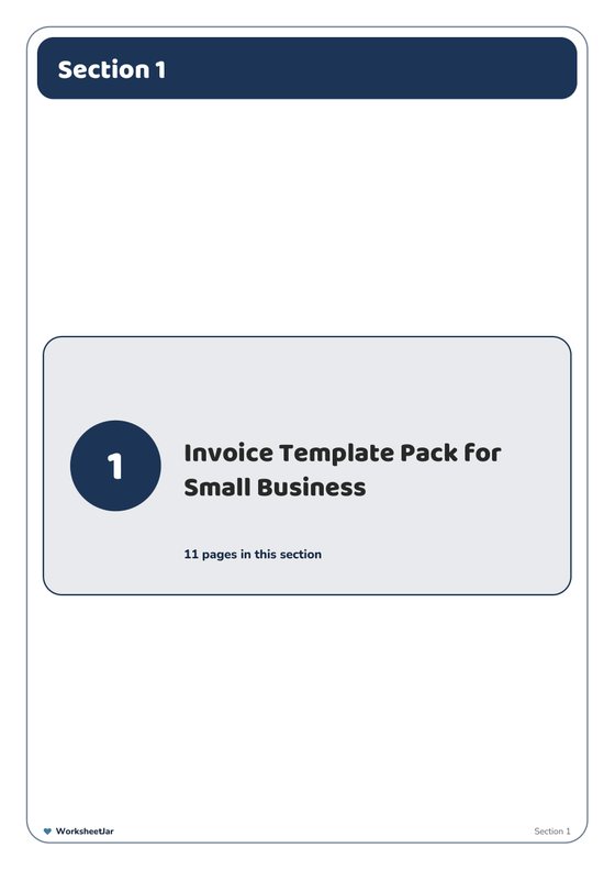 Small Business Template Bundle - inside page 2
