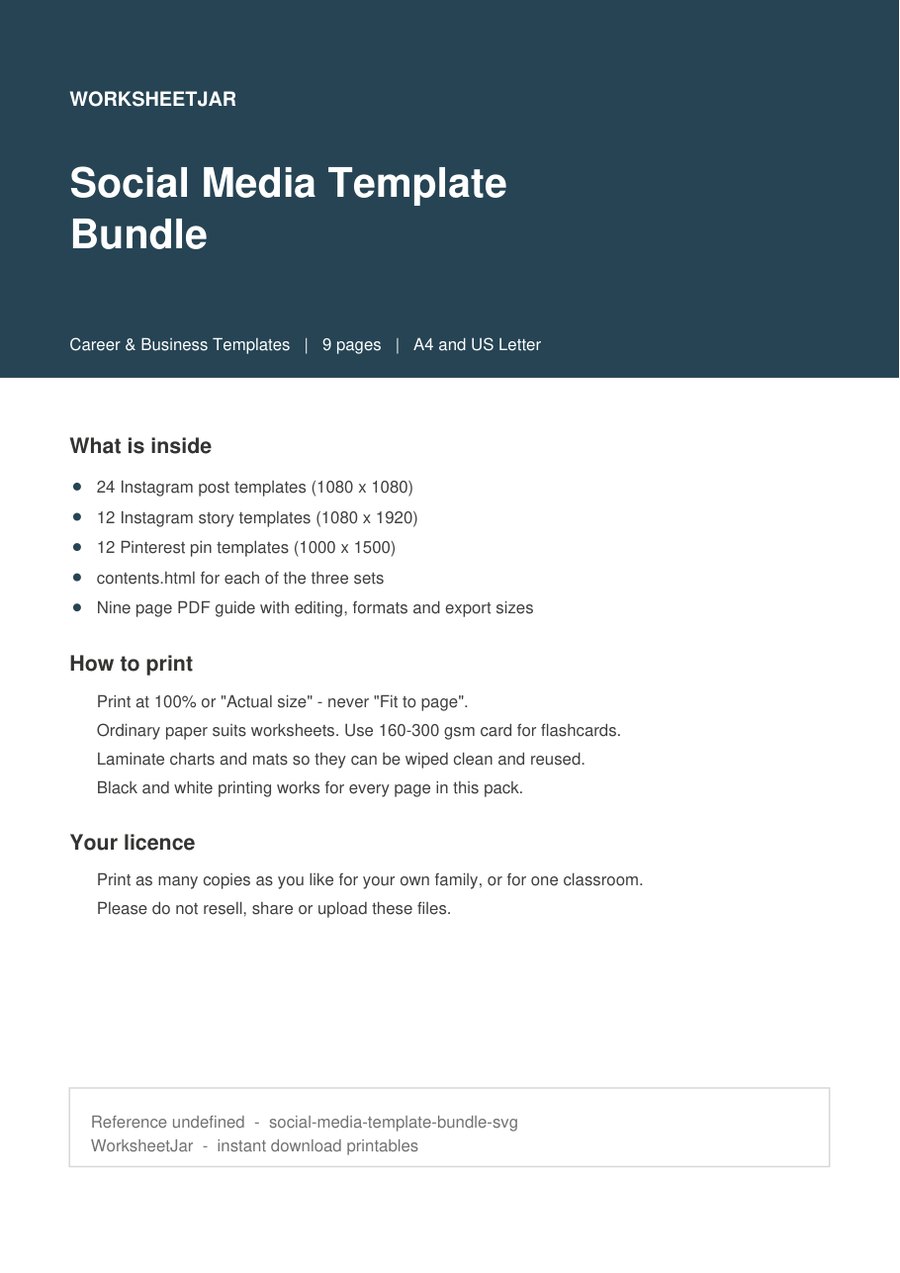 Social Media Template Bundle - cover