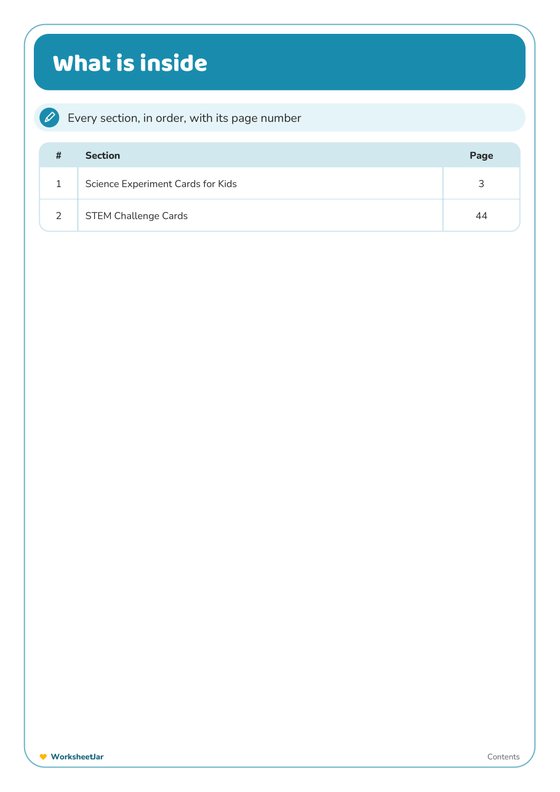 STEM Activity Bundle - inside page 1