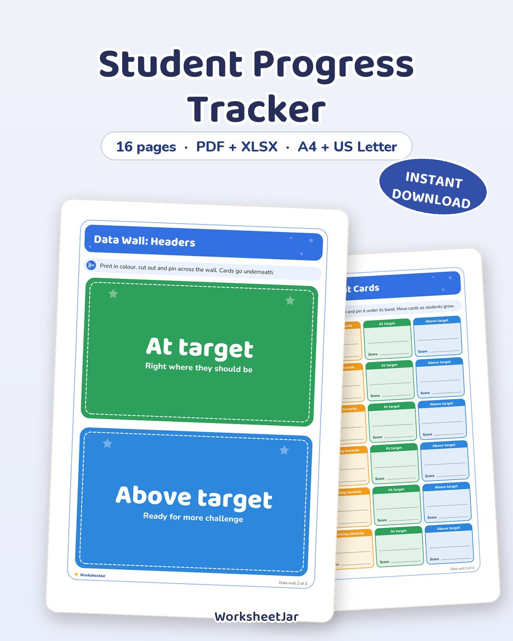 Student Progress Tracker | Assessment and Data Sheets - printable teacher & classroom tools PDF, page preview