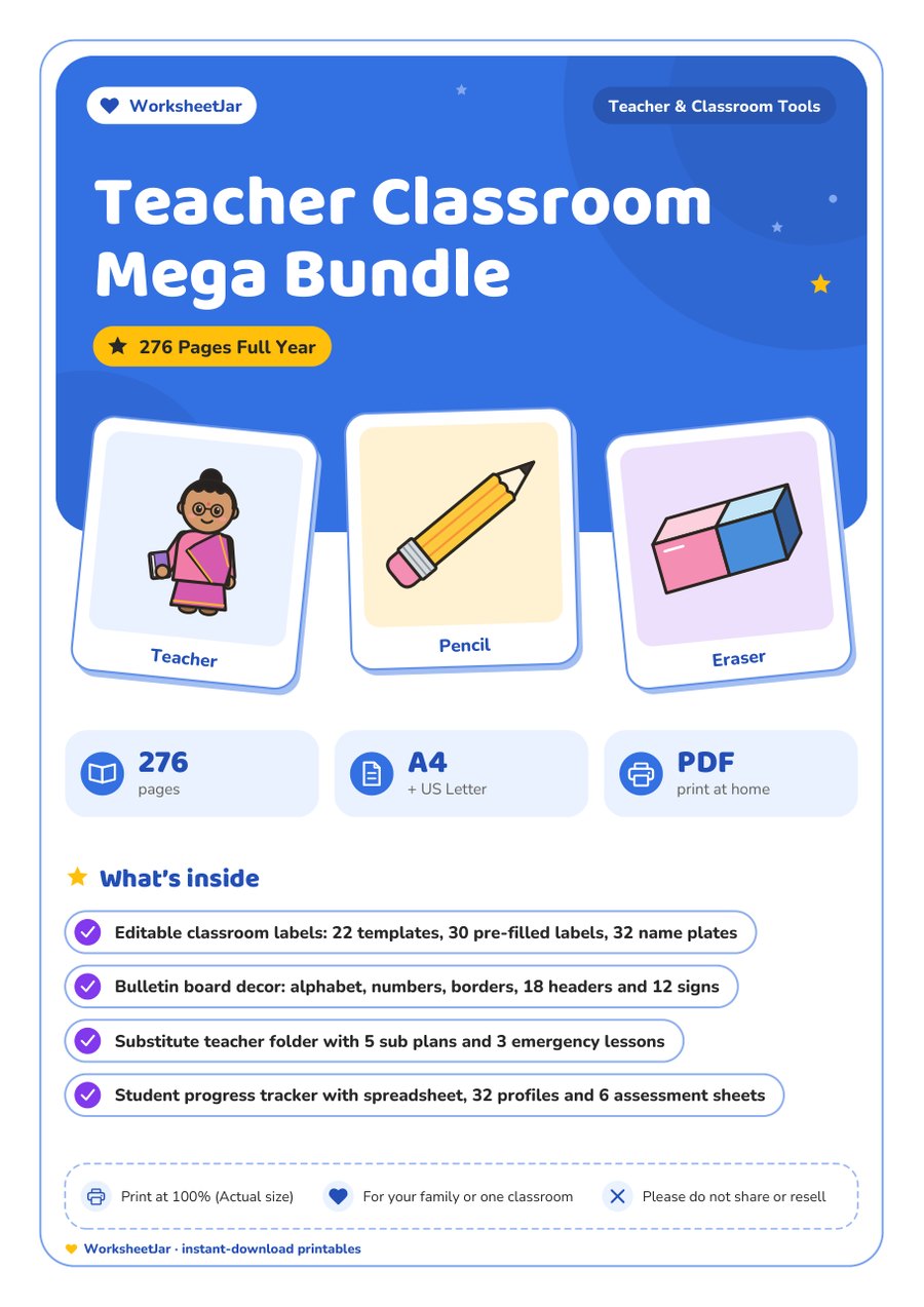 Teacher Classroom Mega Bundle - cover