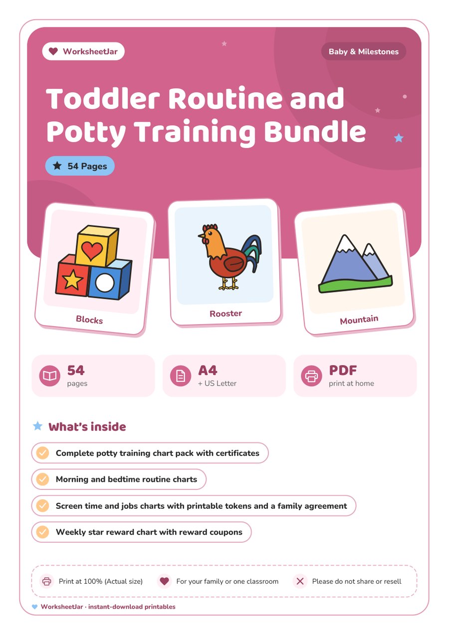 Toddler Routine and Potty Training Bundle - cover