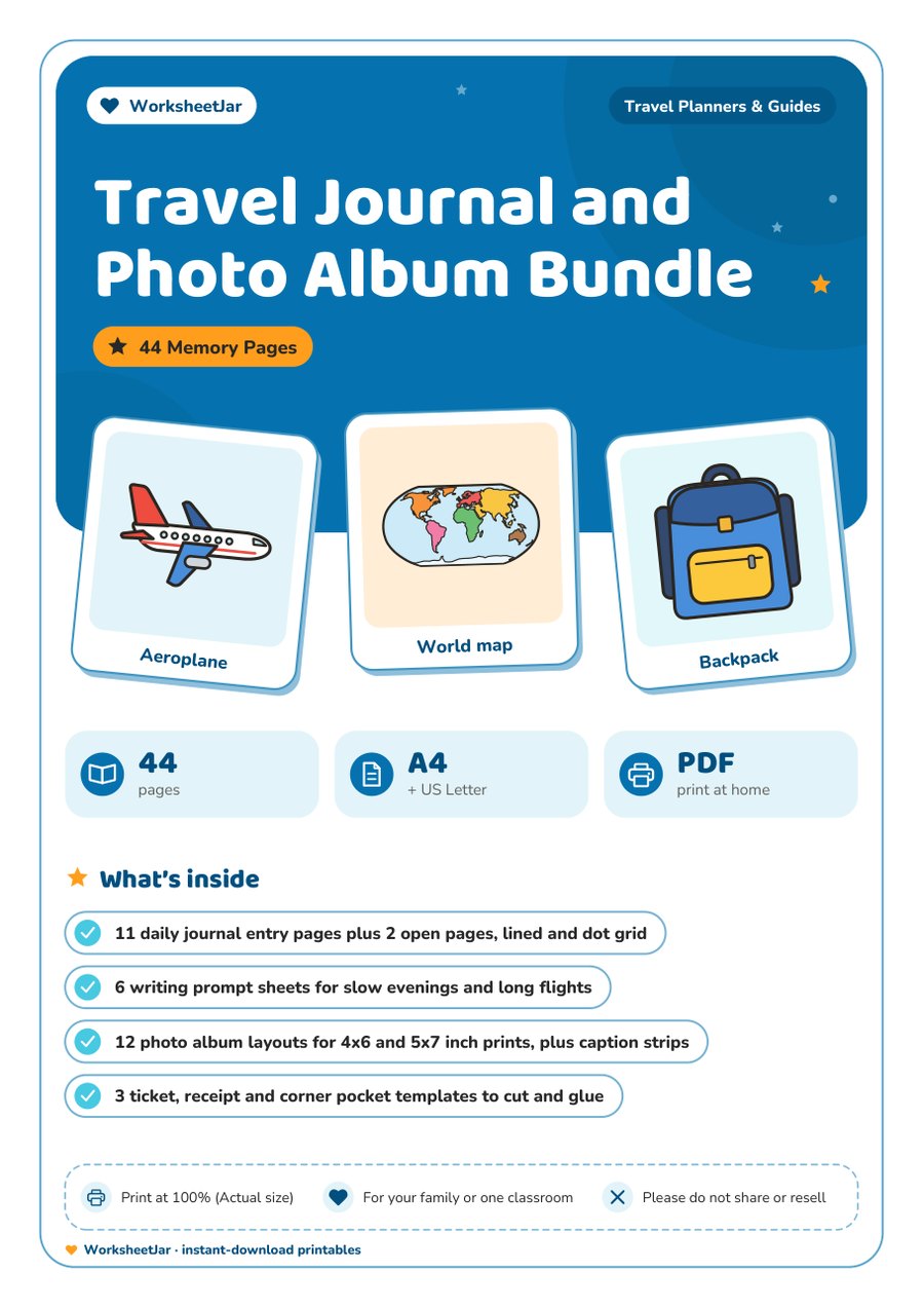 Travel Journal and Photo Album Bundle - cover
