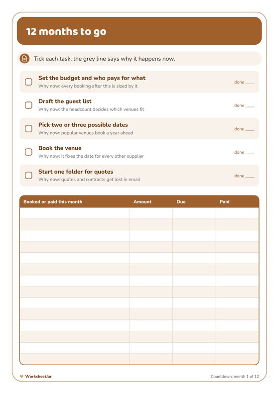 Wedding Planning Binder Bundle - inside page 3