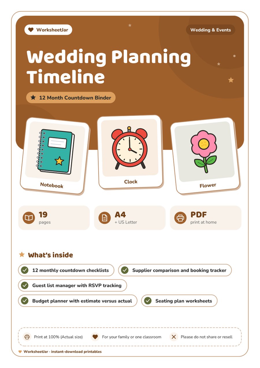 Wedding Planning Timeline - cover
