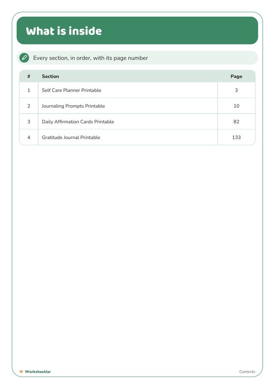 Wellness Planner Bundle - inside page 1